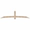 Ekena Millwork Bellingham Smooth Timber Gable Bracket, Douglas Fir, 108"W x 27"H x 5 1/2"D x 5 1/2"F, 6/12 Pitch GBW108X27X0606BEL00SDF - alternate 1